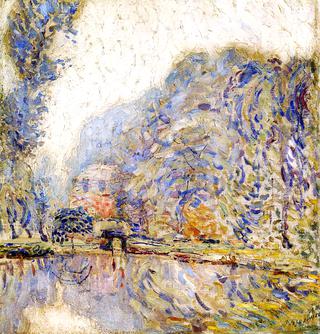 Pond and Trees