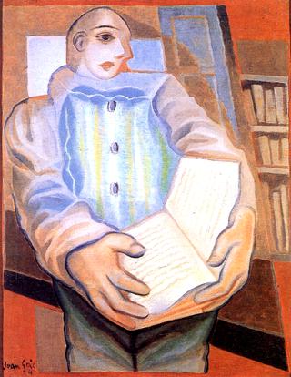 Pierrot with a Book