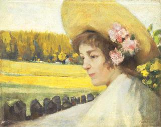 Portrait of a Woman with Hat