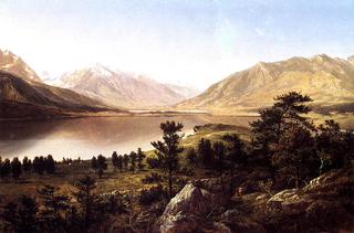 Upper Twin Lakes in the Colorado Rockies