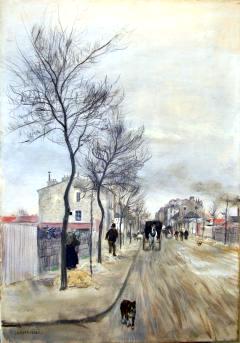 The Street in Winter, Paris Suburb