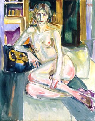 Nude, Sitting on the Couch