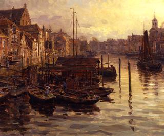 The Old Harbor, Dordricht, Holland