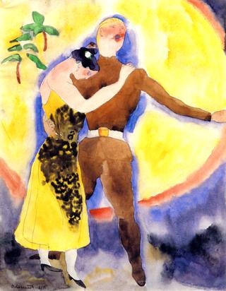 In Vaudeville: Soldier and Girlfriend