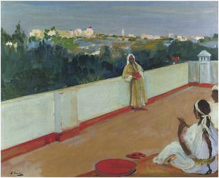 Evening on the House roof