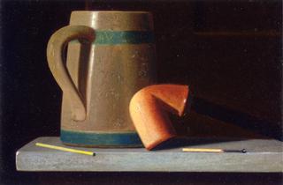 Still Life with Mug and Pipe