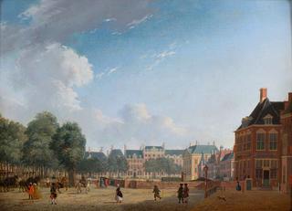 The Korte Vijverberg in The Hague, viewed from the Plaats