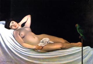 Woman with a Parrot