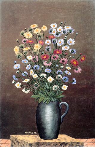 Pitcher with Daisies
