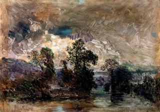 Landscape with a Stormy Sky