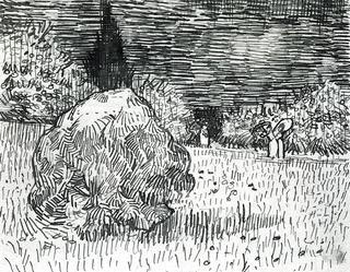 Bush in the Park at Arles, The Poet's Garden II