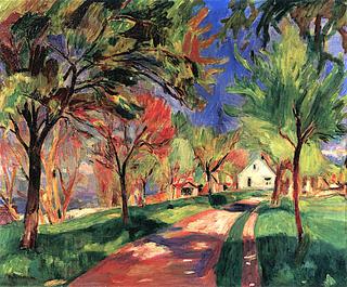 Village Road in Langenargen