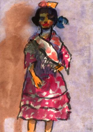Standing Gypsy Girl