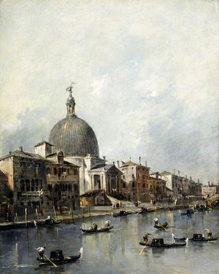 Venice The Church of San Simeone Piccolo on the Grand Canal