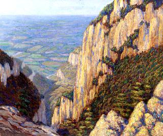 Rocky Cliffs over Valley