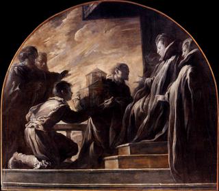 Margherita Gonzaga Receiving the Model of the Church of Saint Ursula