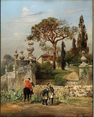 Huntsmen at the Garden Edge