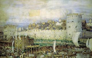 The Moscow Kremlin in the XIV Century