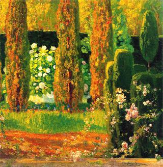 Garden with Cypresses