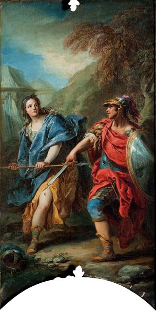 Jerusalem Delivered - Tancredi Fighting Clorinda