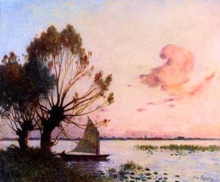 Sailboat on the Marsh of the Grande Brière