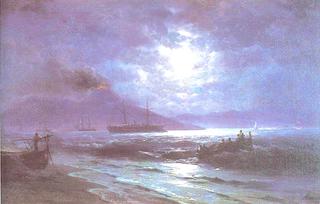 The Bay of Naples by Moonlight
