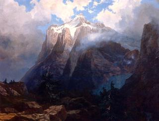 Mount Brewer from King's River Canyon, California