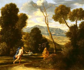 Landscape with a Man Pursued by a Snake