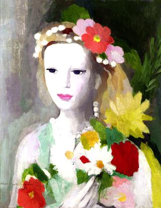 Young Girl with a Garland of Flowers