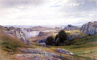Coast with Sailboat, Newport