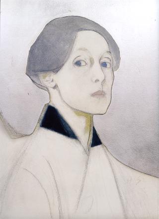 Self-Portrait with Silver Background