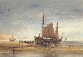 Fishing Boats and Shrimpers on the Shore, Dover