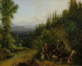 A Hunting Party at Rest