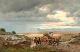 Roman Landscape With Travellers