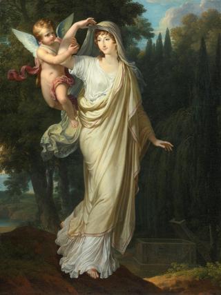 Posthumus Portrait of Marquise Fanny Grimaldi