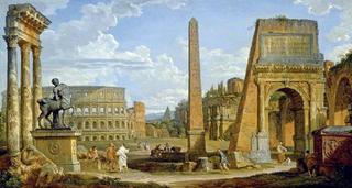 Capriccio of Roman Ruins with the Colosseum