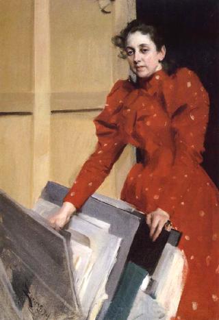 Portrait of Emma in the Paris Studio
