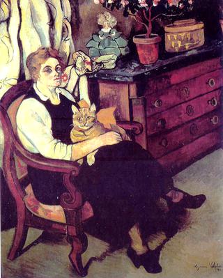 Portrait of Miss Lily Walton with Raminou