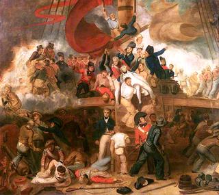 The Death of Nelson at the Battle of Trafalgar, 21 October 1805