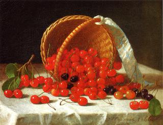 Cherries Spilling from a Basket