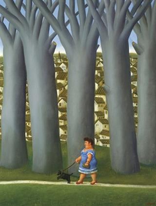 Woman with Dog