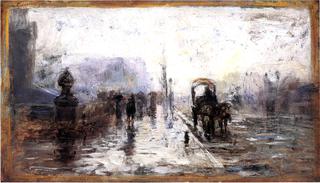 Street Scene with Carriage