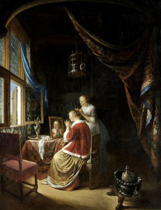 A Young Woman at her Toilet