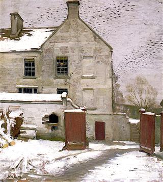 Courtyard in Snow, Sutton Veny