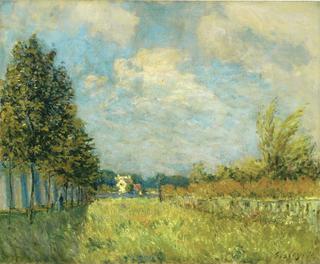 At the Foot of the Aqueduct at Louveciennes