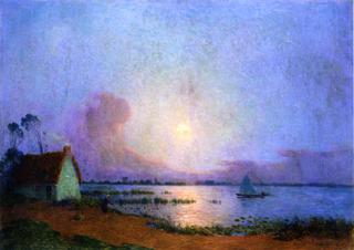 A Blue Evening over the Grande Briere Marsh