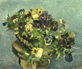 Basket of Pansies