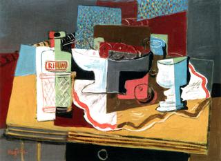 Still LIfe with a Bottle of Rum