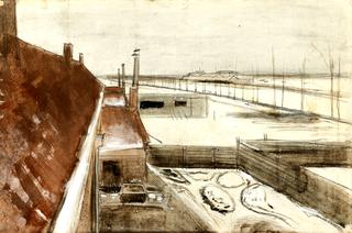 View from the Window of Vincent's Studio in Winter