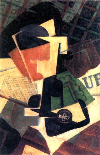 Glass and Ace of Clubs